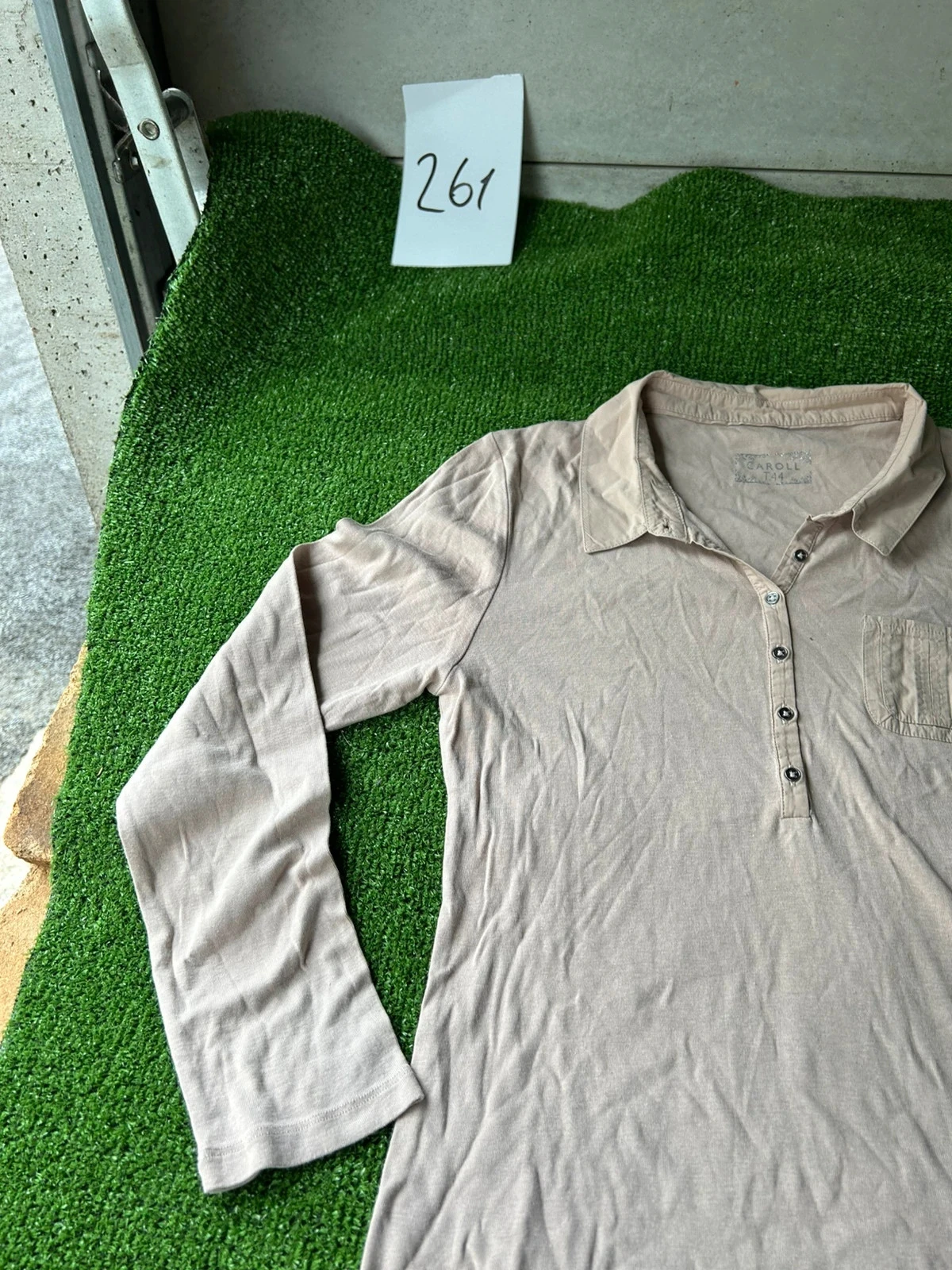Moletom bege cinza caroll tamanho 44 – photo 5